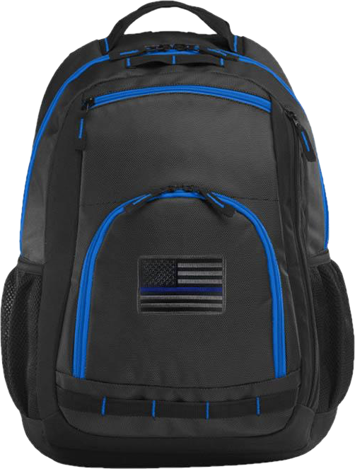 Thin Blue Line Flag Laptop Backpack