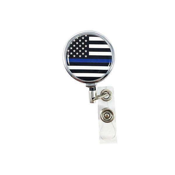Badge Reel- THIN BLUE LINE