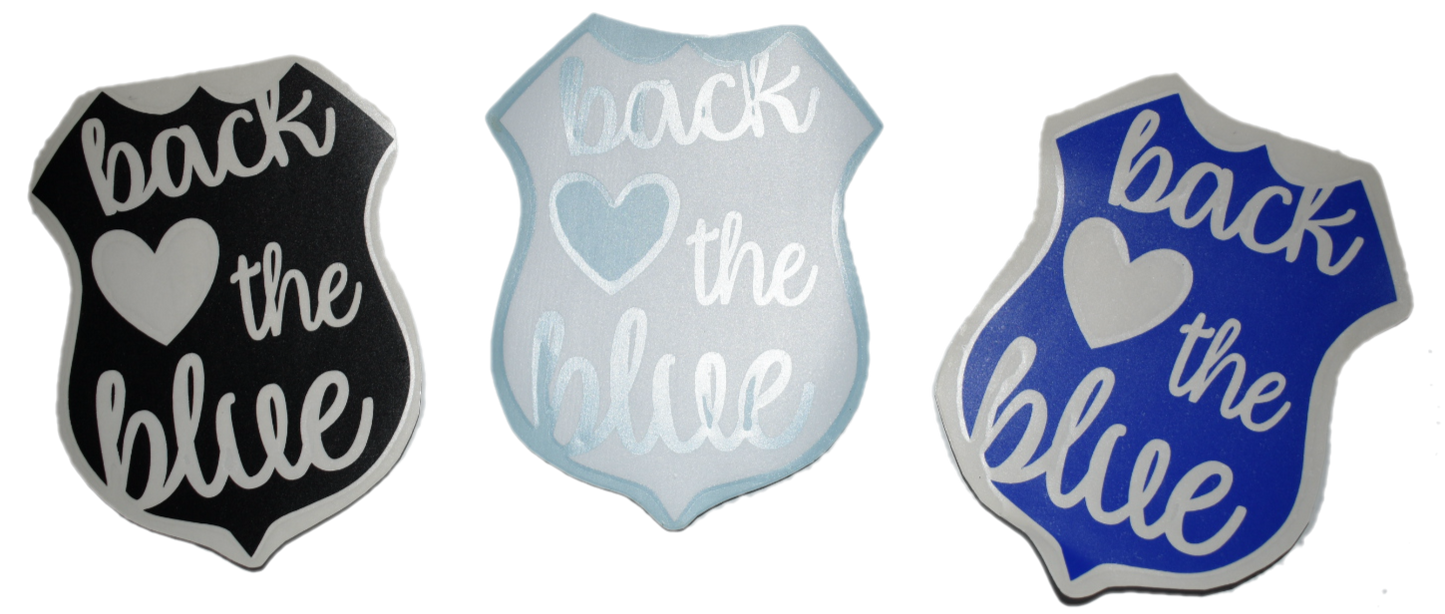 Back The Blue Car Decal
