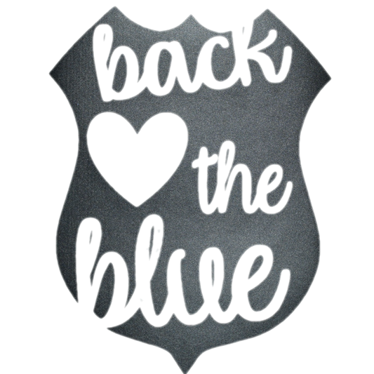 Back The Blue Car Decal