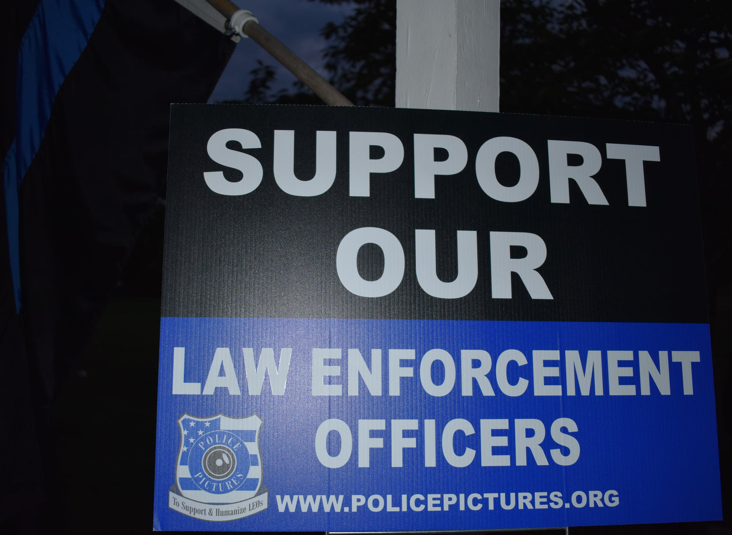 Yard Sign Law Enforcement Supporter
