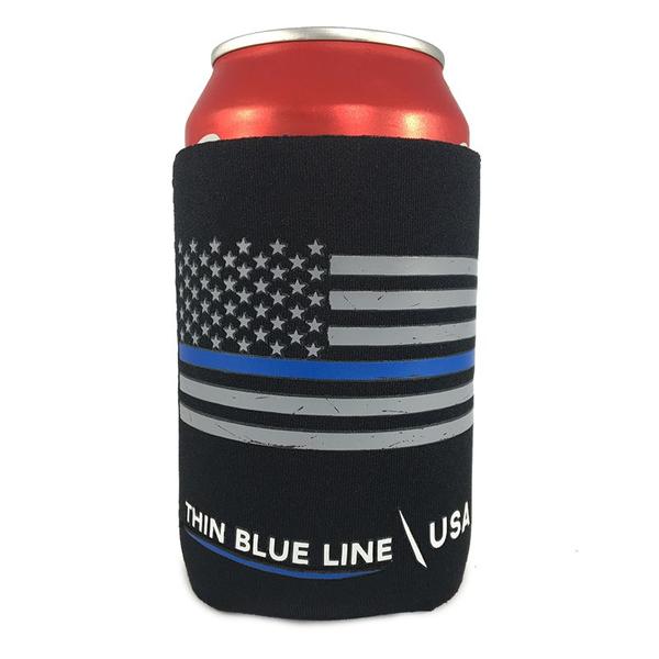 Thin Blue Line Can Koozie