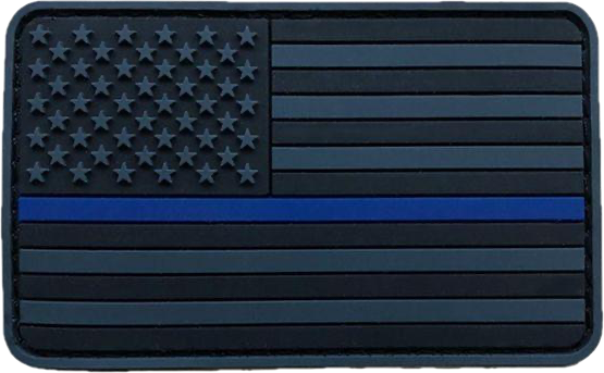 Subdued Thin Blue Line PVC Patch