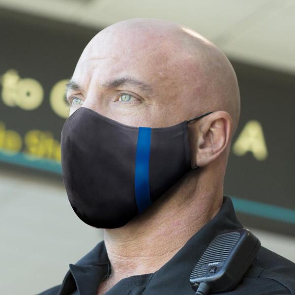 Thin Blue Line Premium Face Mask, Low Profile