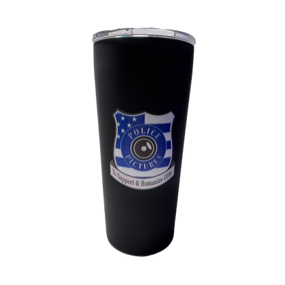 Tumbler 20 oz Black with Sticker logo