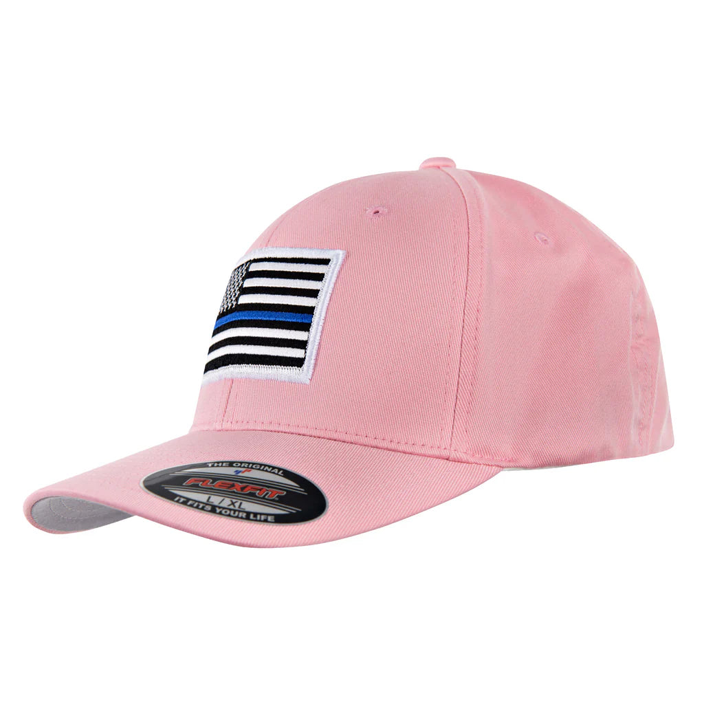 FlexFit Thin Blue Line Hat, Pink - FOF