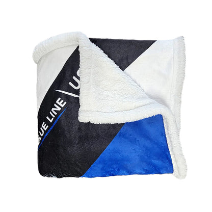 Thin Blue Line Sherpa Throw Blanket