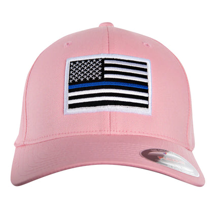 FlexFit Thin Blue Line Hat, Pink - FOF