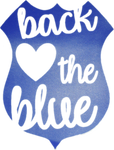 Back The Blue Car Decal
