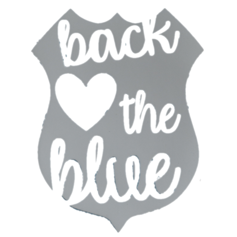 Back The Blue Car Decal