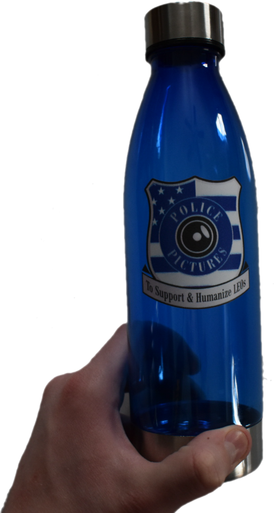 Police Pictures Water Bottle