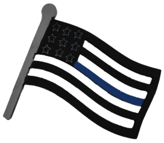 *LIMITED EDITION* Thin Blue Line Wooden Flag