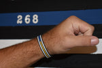 Thin Gold Line - Thin Blue Line Wristband
