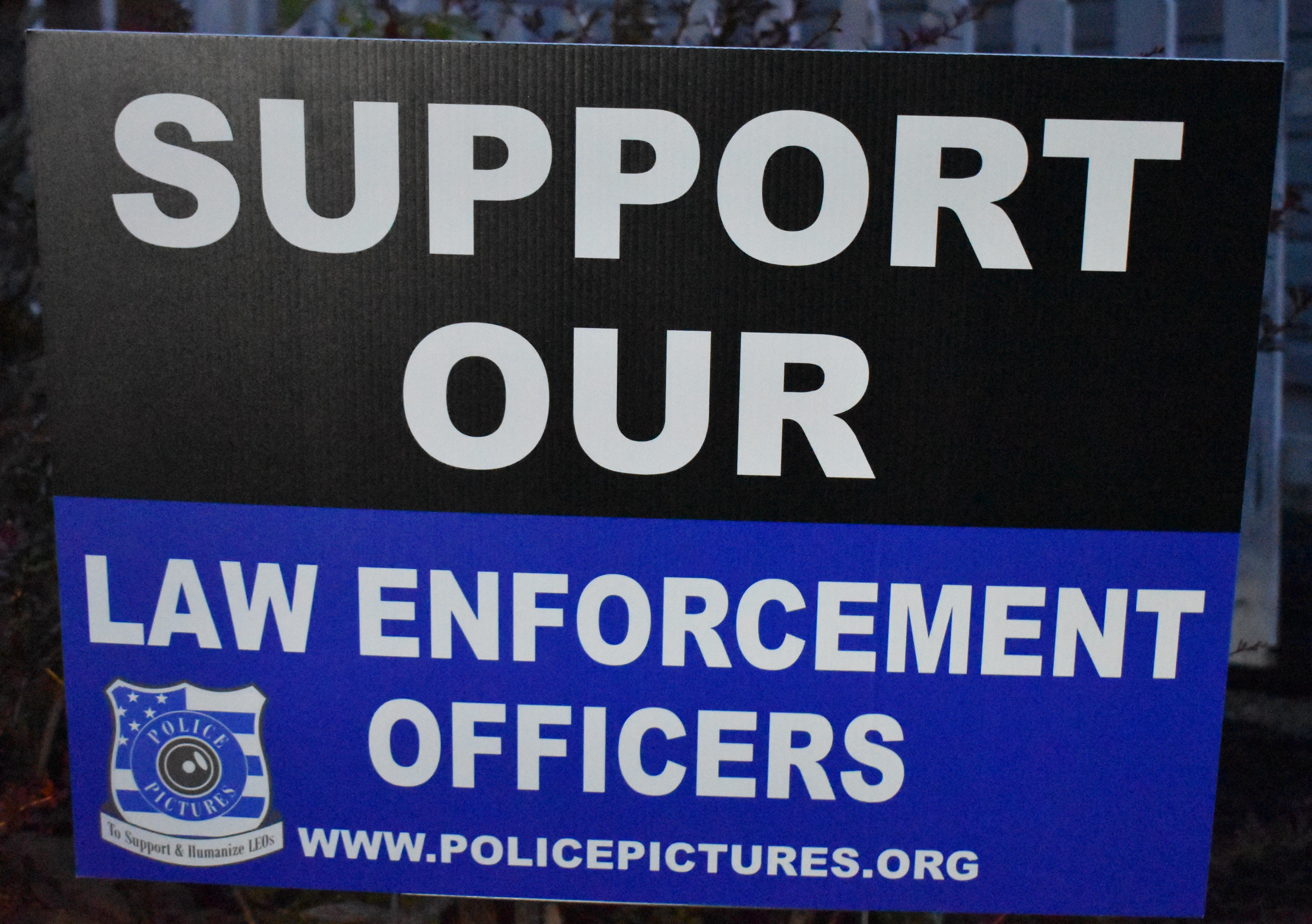 Enforcer Sign Yard Sign Law Enforcement Supporter – Police Pictures