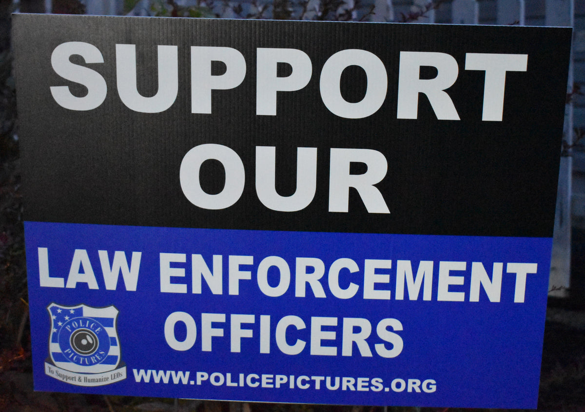 Officer Spotlight Sign Yard Sign Law Enforcement Supporter – Police Pictures