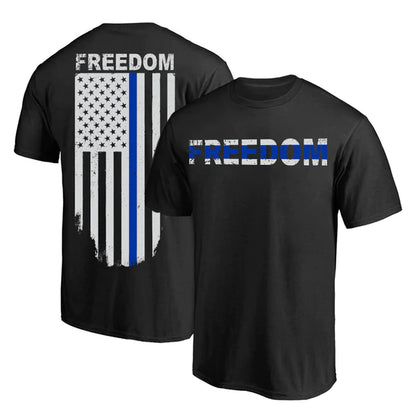 Men's T-Shirt - Thin Blue Line Freedom