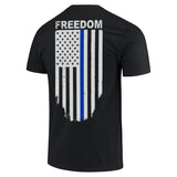 Men's T-Shirt - Thin Blue Line Freedom