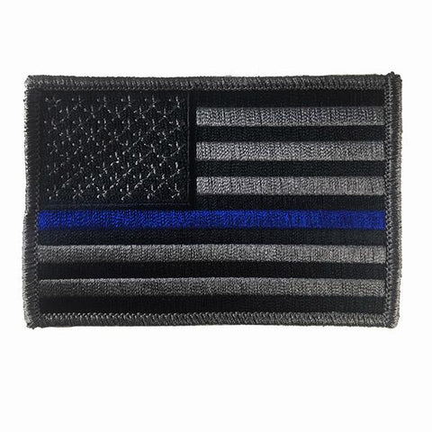 Subdued Thin Blue Line American Flag Patch