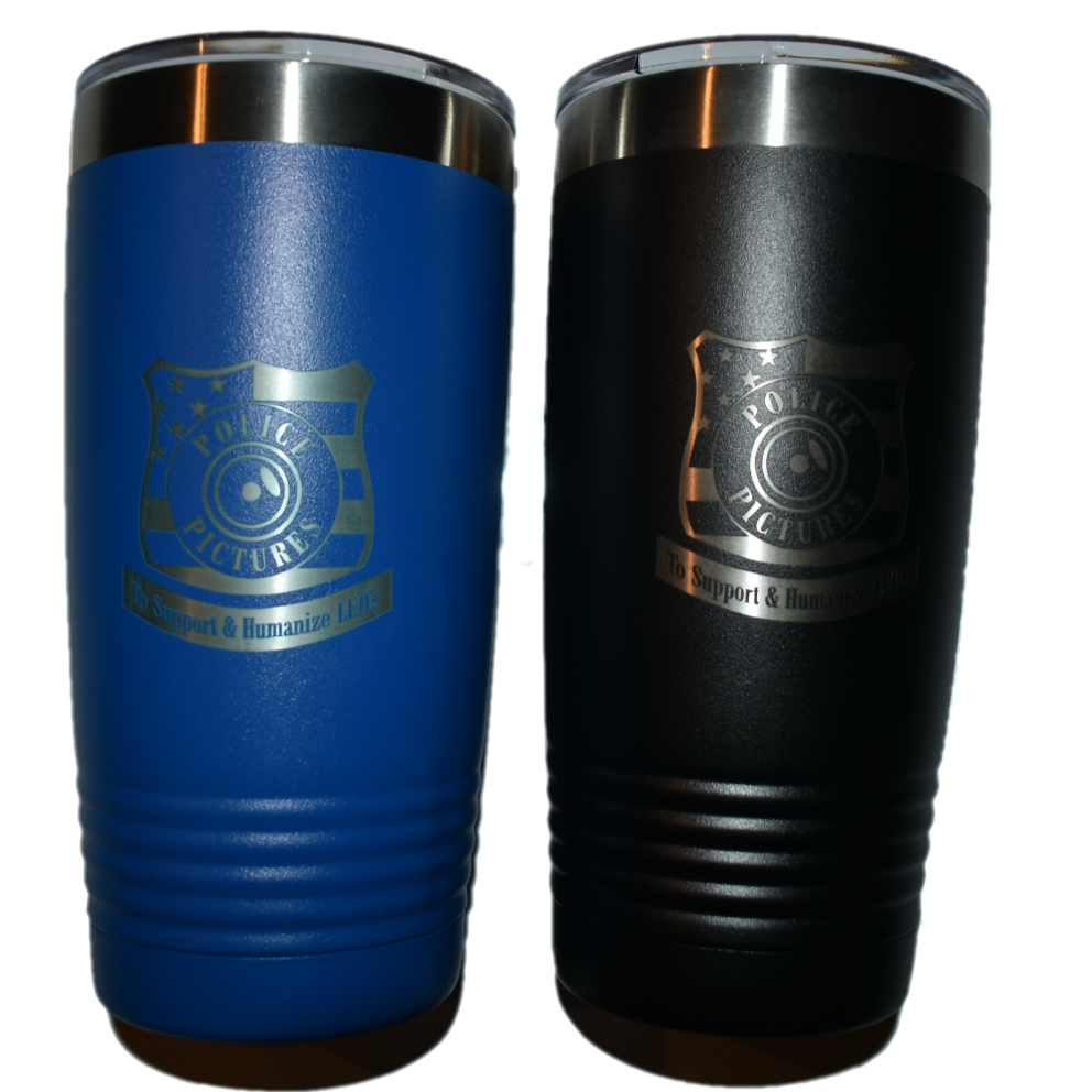Police Pictures 20 oz Engraved Tumbler